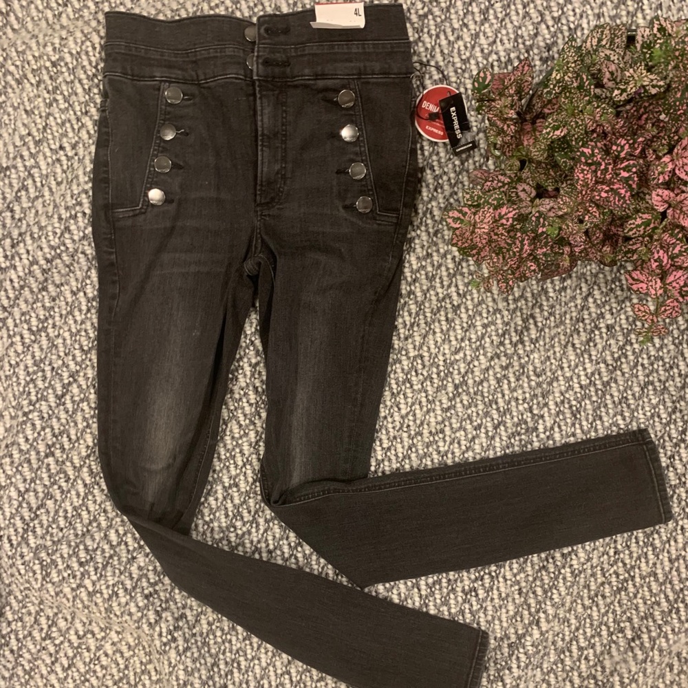 Express high waisted jeans
